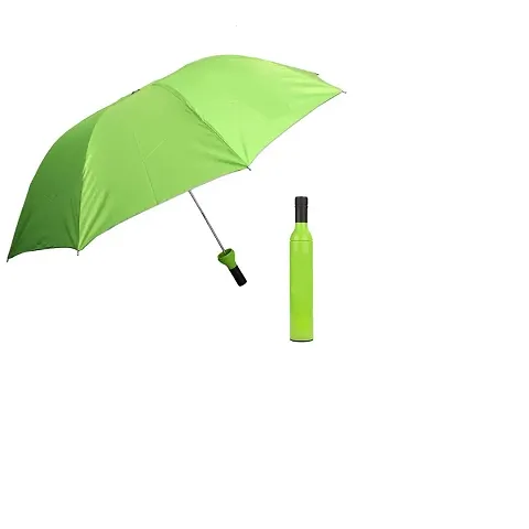 SRTech Newest Stylish Windproof Double Layer Small Lightweight Folding Portable Wine Umbrella with Bottle Cover for UV Protection  Rain | Outdoor Car Big Size Umbrella for Women  Men