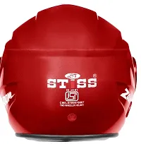 ISI Certified Half Face Helmet for Men   (Dashing Red )-thumb2