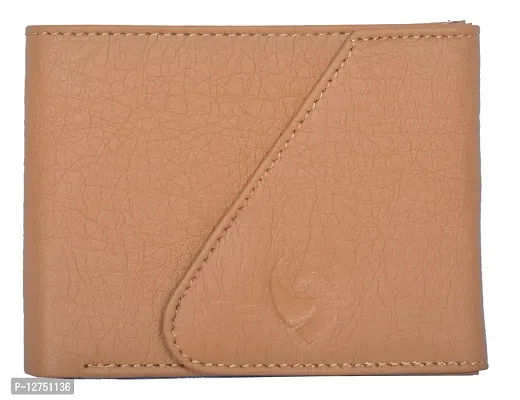 KKRISH Leather Wallet, Stylish Purse for Card Holder and Cash. (Tan)