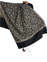 Kkrish Jamawar Shawl Stole For Women (Black)-thumb2