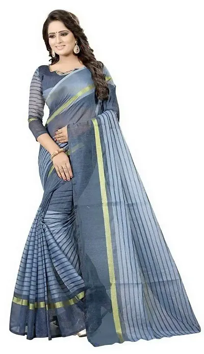 Stylish Silk Saree With Blouse Piece For Women