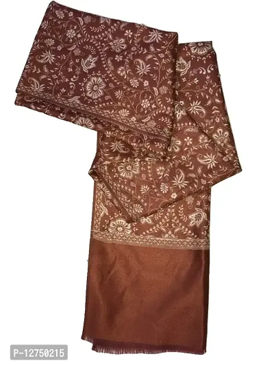 Kkrish Jamawar Shawl Stole For Women (Coffee)-thumb0