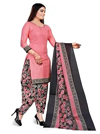 Unstitched Cotton Dress Material Suit with Cotton Dupatta and Cotton Salvar Piece. (3851-POPATI.COTN)-thumb2