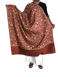 Kkrish Jamawar Shawl Stole For Women (Coffee)-thumb3