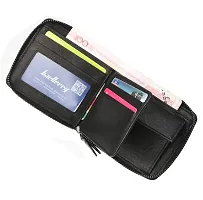 Trendy PU leather wallet, Stylish purse for card holder and cash with Zip-thumb3