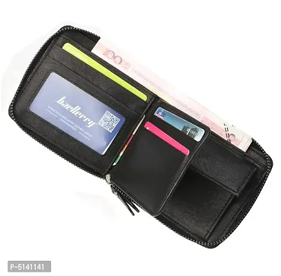 Trendy PU leather wallet, Stylish purse for card holder and cash with Zip-thumb4