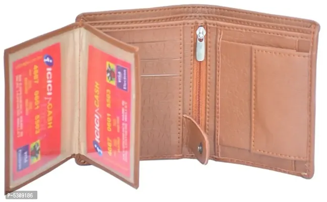 Trendy PU Two Fold Wallet for Men