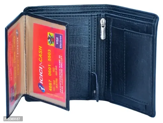 Trendy PU Two Fold Wallet for Men