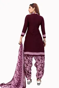 Exclusive Crepe Dress Material with Chiffon Dupatta-thumb2