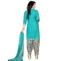 Exclusive Crepe Dress Material with Chiffon Dupatta-thumb1