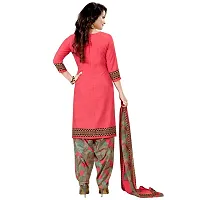 Exclusive Crepe Dress Material with Chiffon Dupatta-thumb1