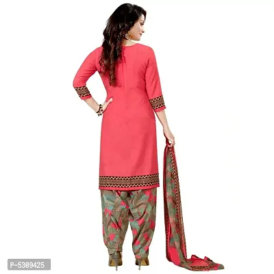 Exclusive Crepe Dress Material with Chiffon Dupatta-thumb2