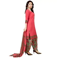 Exclusive Crepe Dress Material with Chiffon Dupatta-thumb3