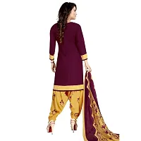 Exclusive Crepe Dress Material with Chiffon Dupatta-thumb1