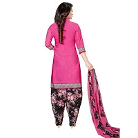 Exclusive Crepe Dress Material with Chiffon Dupatta-thumb2