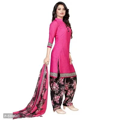 Exclusive Crepe Dress Material with Chiffon Dupatta-thumb4