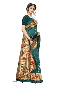 Trendy Printed Art Silk Saree with Blouse Piece-thumb3