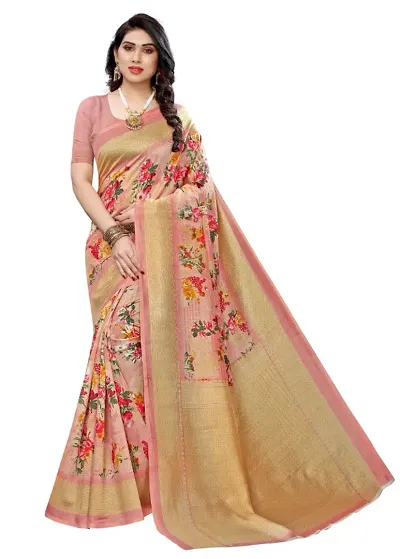 Elegant Art Silk Saree with Blouse piece