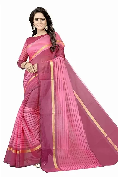 Beautiful Cotton Printed Sarees With Blouse Piece