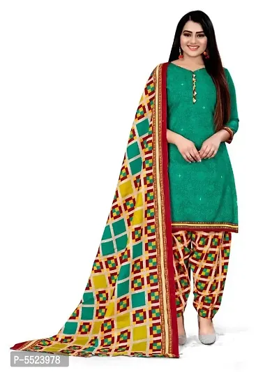 Beautiful Cotton Blend Printed Dress Material with Dupatta-thumb4