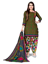 Beautiful Cotton Blend Printed Dress Material with Dupatta-thumb1