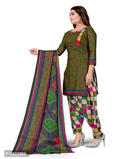 Beautiful Cotton Blend Printed Dress Material with Dupatta-thumb4