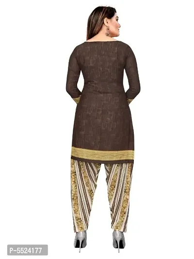 Latest Attractive Crepe Printed Dress Material with Dupatta-thumb2