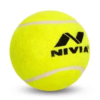 CT-3812 NIVIA Cricket Tennis Ball, Heavy Weight, Yellow (Pack of 4)-thumb1