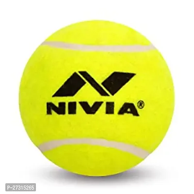 CT-3802 NIVIA Cricket Tennis Ball, Light Weight, Yellow  ( Pack of 3)-thumb2