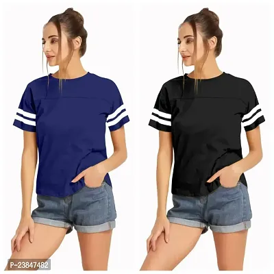 Elegant Knitted Polyester Top For Women Pack Of 2