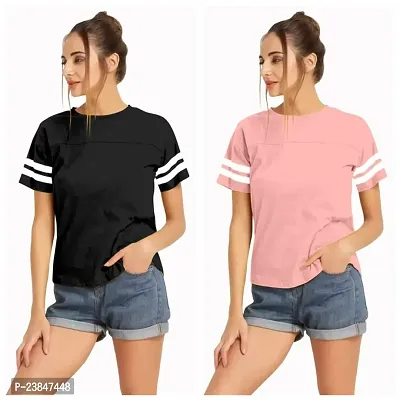 Elegant Knitted Polyester Top For Women Pack Of 2