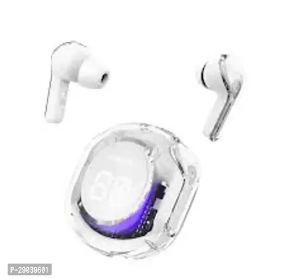 Ultrapods Earbuds Transparent Design Bluetooth Headset-White-thumb0