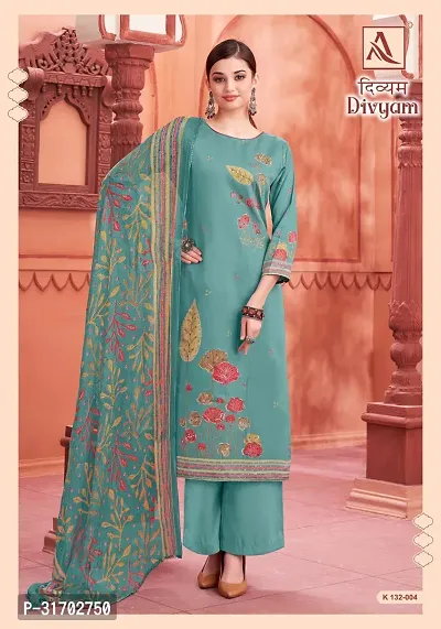 Elegant Viscose Printed kurta pant with Dupatta For Women