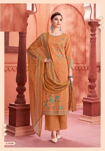 Elegant Viscose Printed kurta pant with Dupatta For Women