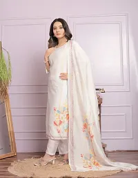 Stylish Modal Silk Printed Kurta Bottom And Dupatta Set For Women-thumb1