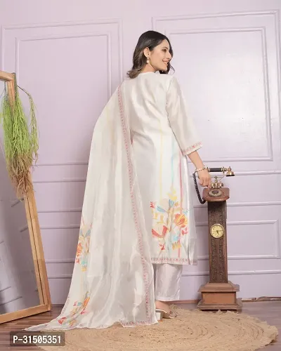 Stylish Modal Silk Printed Kurta Bottom And Dupatta Set For Women-thumb4