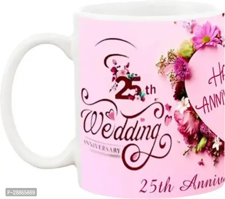 happy 25th Anniversary mug Ceramic Coffee Mug 350 ml