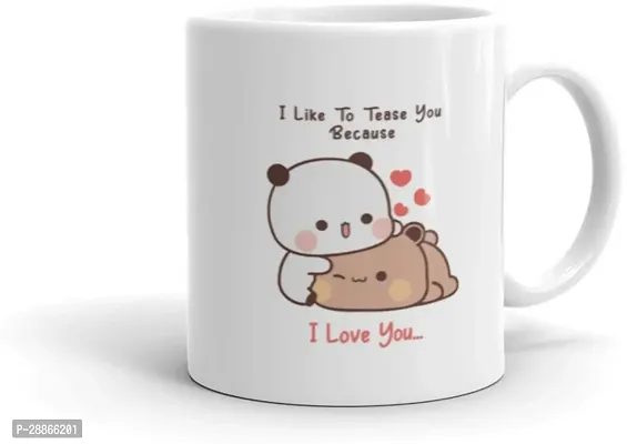 Mr UVD Bubu Like To Tease Dudu Becausehellip; Beautifull Love Couple gift Ceramic Coffee Mug 350 ml-thumb4