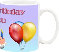 HAPPY BIRTHDAY MUG WITH CAKE Ceramic Coffee Mug 300 ml-thumb1