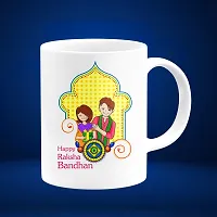 HAPPY RAKSHBANDHAN BEST MUG WITH RAKHI Ceramic Coffee Mug 350 ml-thumb2