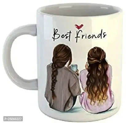 BEST FRIEND PRINTED MUG FOR GIRLS Ceramic Coffee Mug 350 ml-thumb0