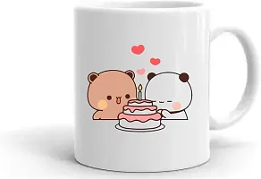 Ser Ak bubu dudu with cake Ceramic Coffee Mug 325 ml-thumb1