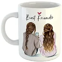 BEST FRIEND PRINTED MUG FOR GIRLS Ceramic Coffee Mug 350 ml-thumb1