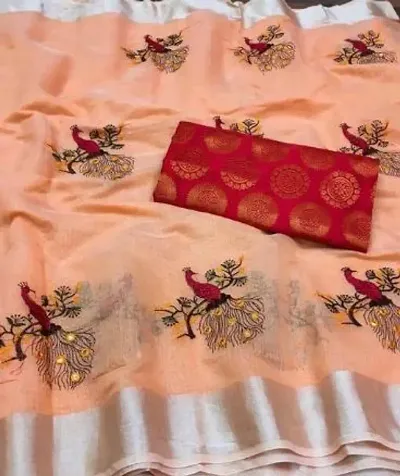 Must Have Chanderi Cotton Saree with Blouse piece