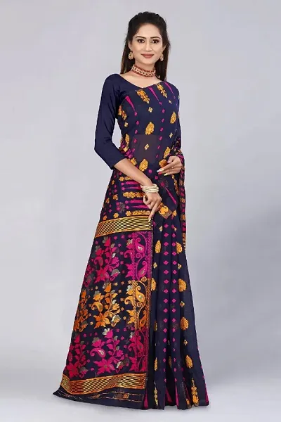 Trending Cotton Silk Saree without Blouse piece 
