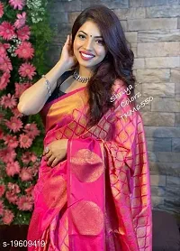 Trending Banarasi Silk Saree With Blouse-thumb3