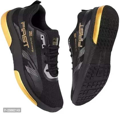 Elasa Black Sports Shoes for men pack of 1-thumb0