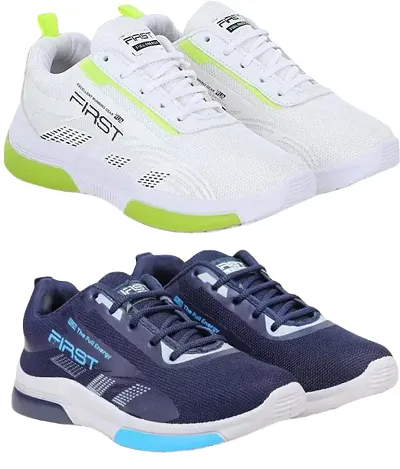 Reliable Multicolored Elasa Sports Shoes for men pack of 2