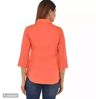 Elegant Viscose Rayon Solid Shirt For Women-thumb2