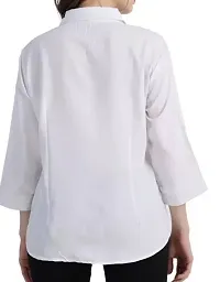 Elegant Cotton Blend Solid Shirt For Women-thumb1